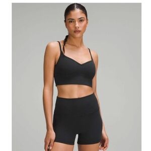Lululemon Athletica Women's Black Align Sweetheart Sports Bra Sz 10